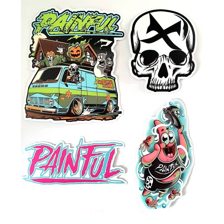 Painful Clothing - Wholesale Sticker - PAINFUL STICKERS PACK series 31