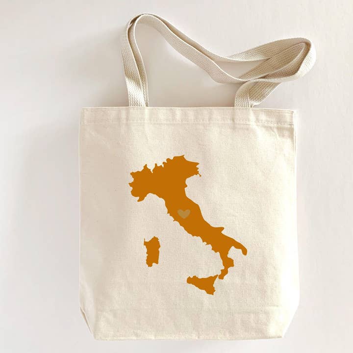 Borsa Personalizzata con Mappa d'Italia: Regalo di Benvenuto per Matrimonio per la vendita all'ingrosso da parte di MEGranger Makery