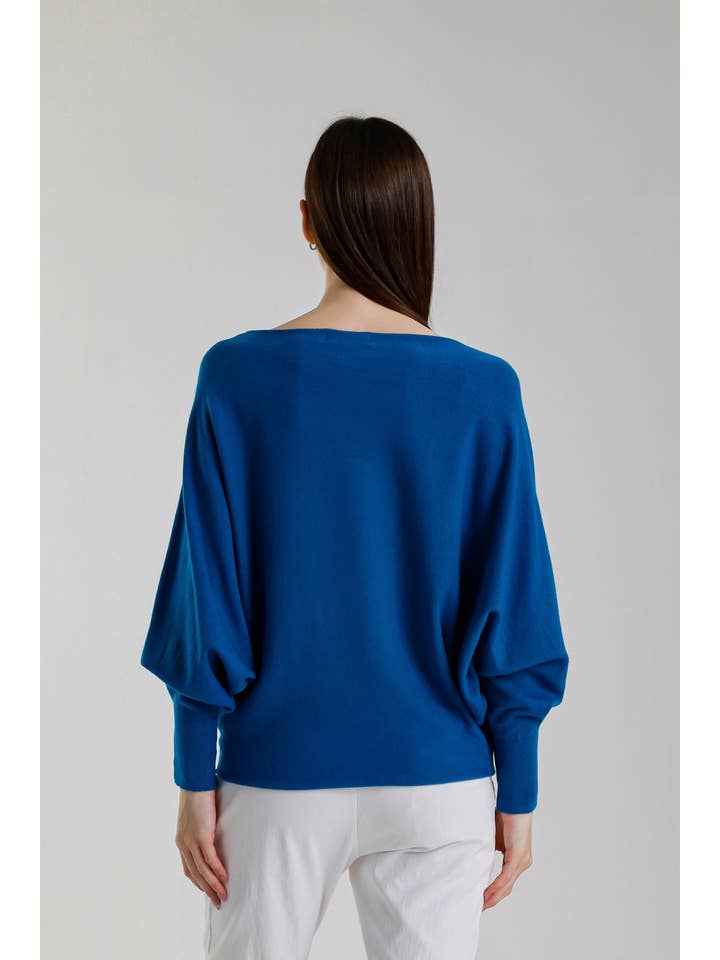 TINA Stephens Italy/Tees By Tina – Großhandel Strickpullover – Damen – Mylah Seriously Weicher Fledermaus-Pullover (BLS413)11