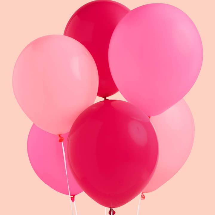Petit Fetti - Wholesale Balloon - Matte Pink Party Balloons, Birthday Decor, Party Supplies0