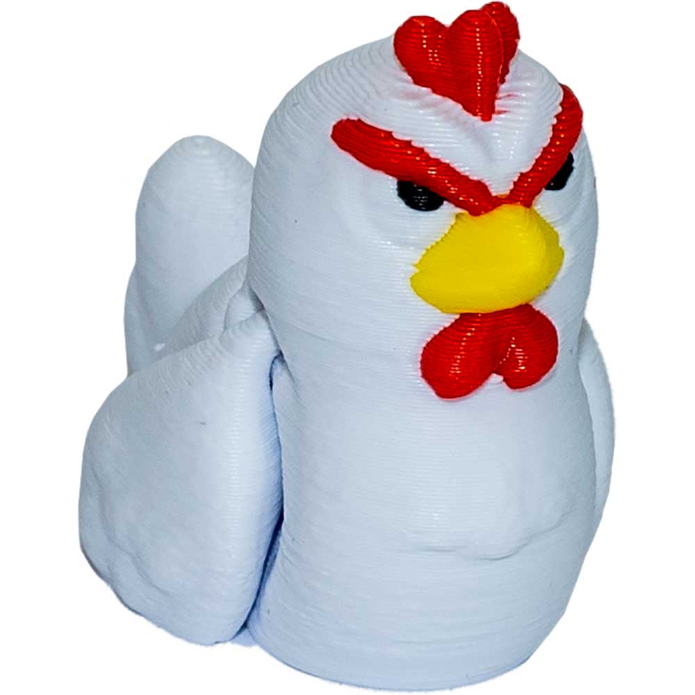Kheops International – wholesale Fidget Toy - Barn – 3D-utskriven Fidget Spirit Animal - Kyckling i olika färger (varje)1