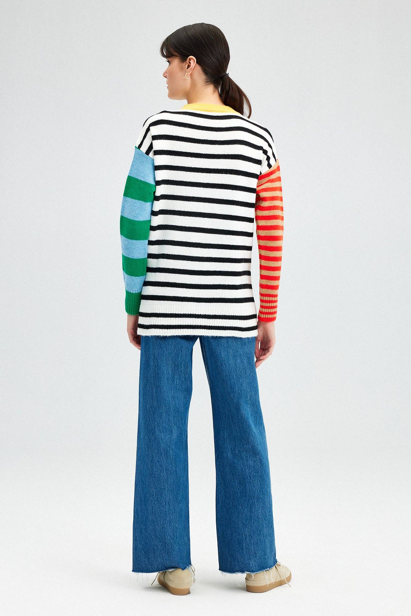 Ecru STRIPED JUMPER for wholesale on Faire2