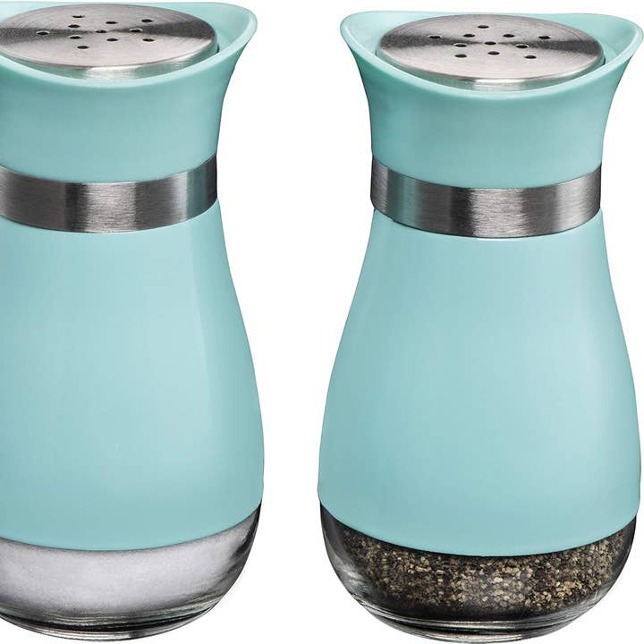 Kadra Kitchenware - Wholesale Salt & Pepper Shaker Set - MITBAK Elegant Salt and Pepper Shakers Set with Glass Bottom1