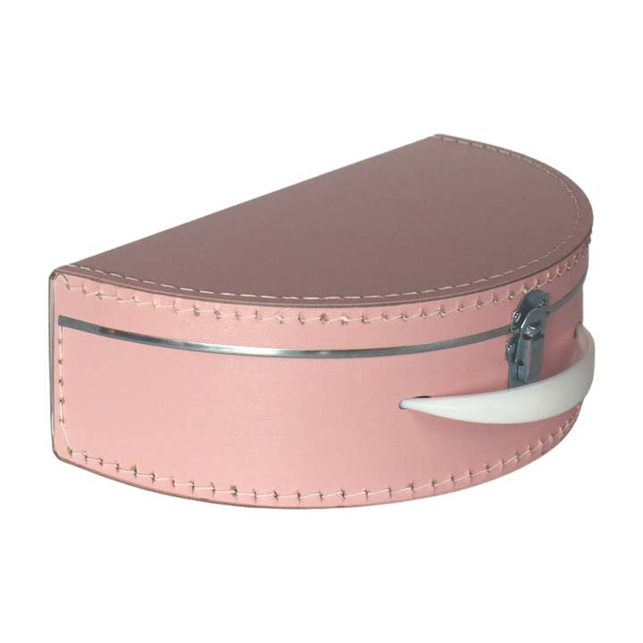 Kinderkoffertjes.nl – Großhandel Koffer – Kinder – Halbrunder Koffer in Babyrosa 28 cm