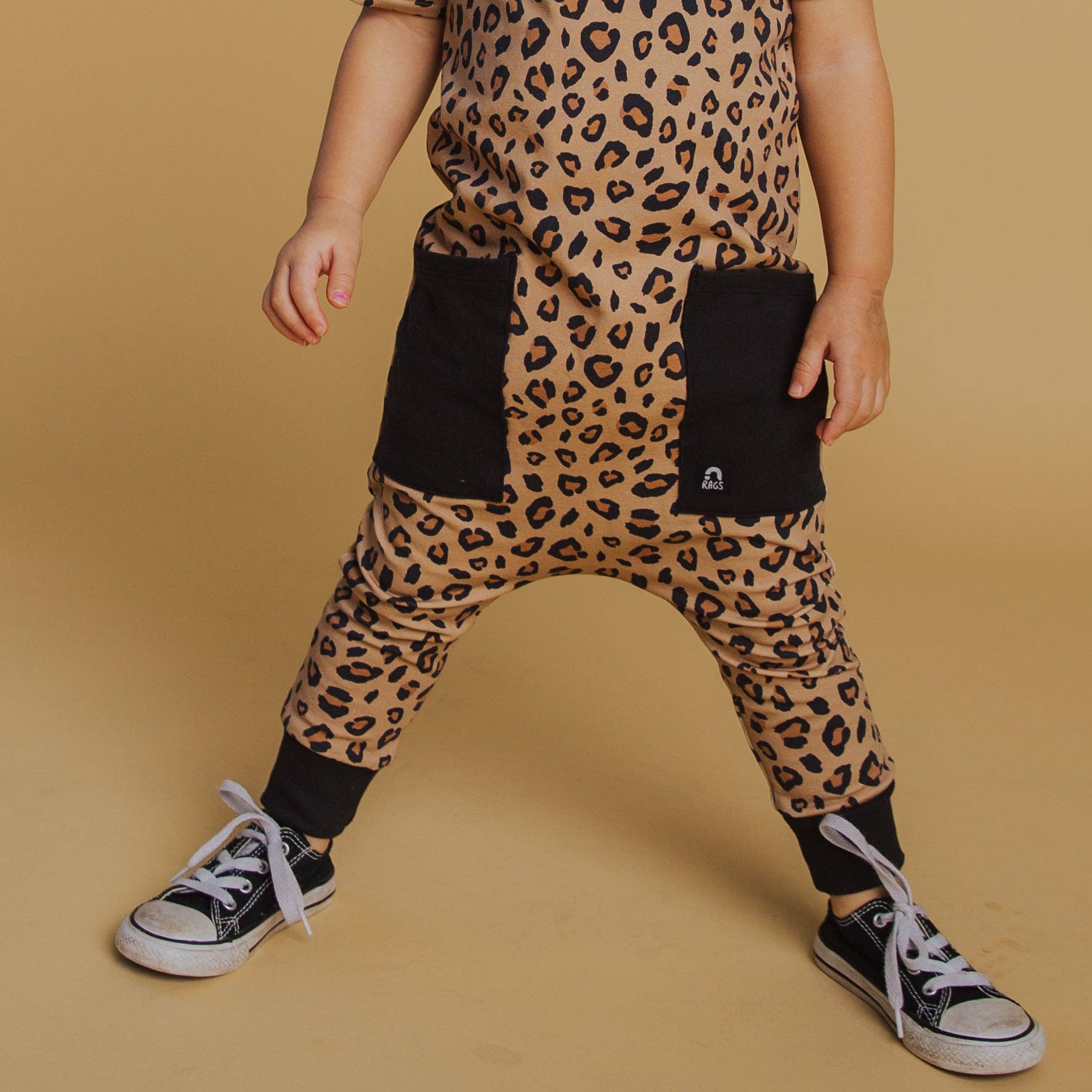 RAGS - Wholesale Romper - Kids - Rag Romper - Leopard3