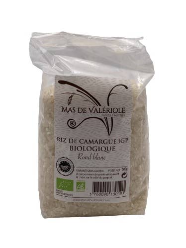 Camargue rice igp, round white 500 g - organic for wholesale by Mas de Valeriole