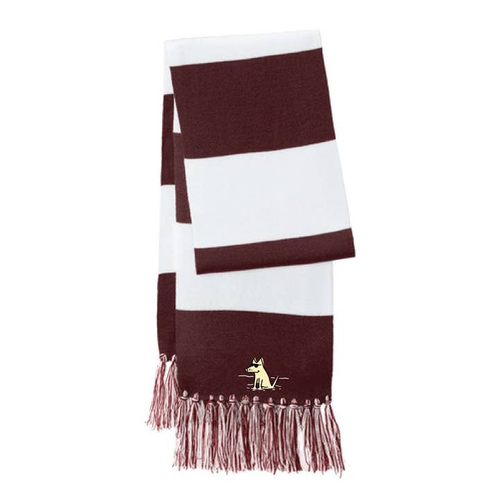 Gracias a la Nieve - Bufanda Bordada para venta al por mayor de Teddy the Dog