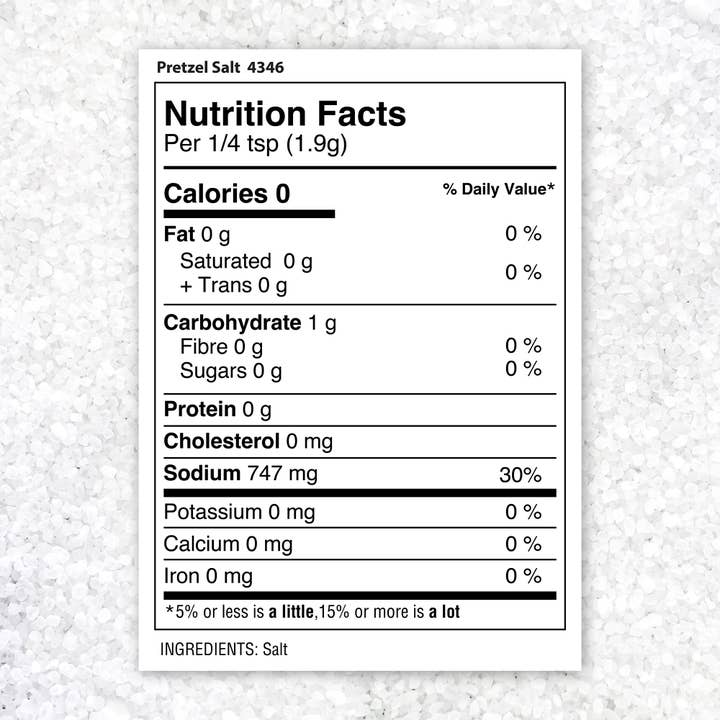 THE SPICE LAB - Wholesale Salt - Pretzel Salt - Case of 6 - 8.2 oz Shaker Jars $2.15 ea.3