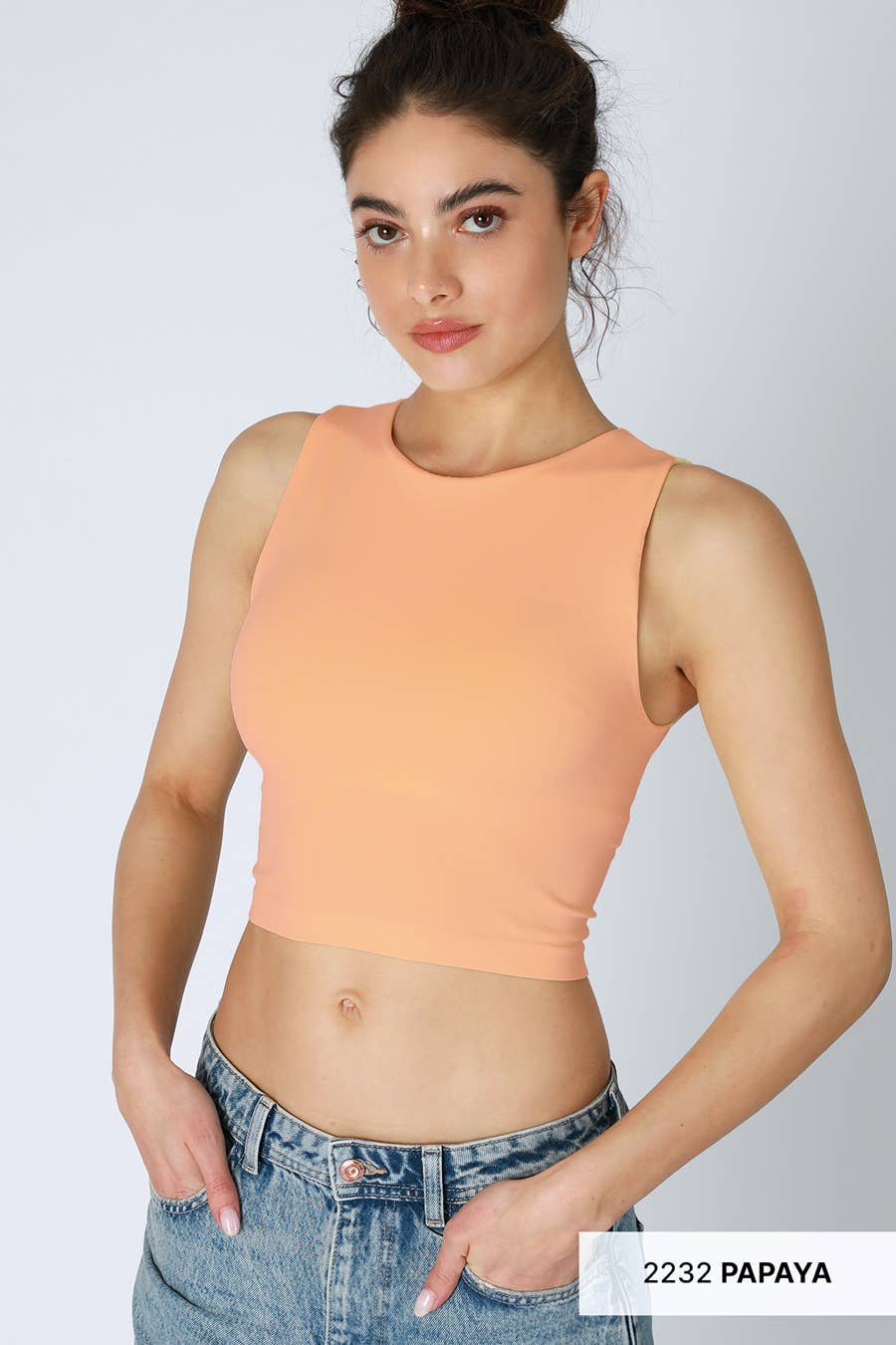 NIKIBIKI - Wholesale Knit Top - Women's - NS8370 - Clean Line Crew Neck Crop Top16