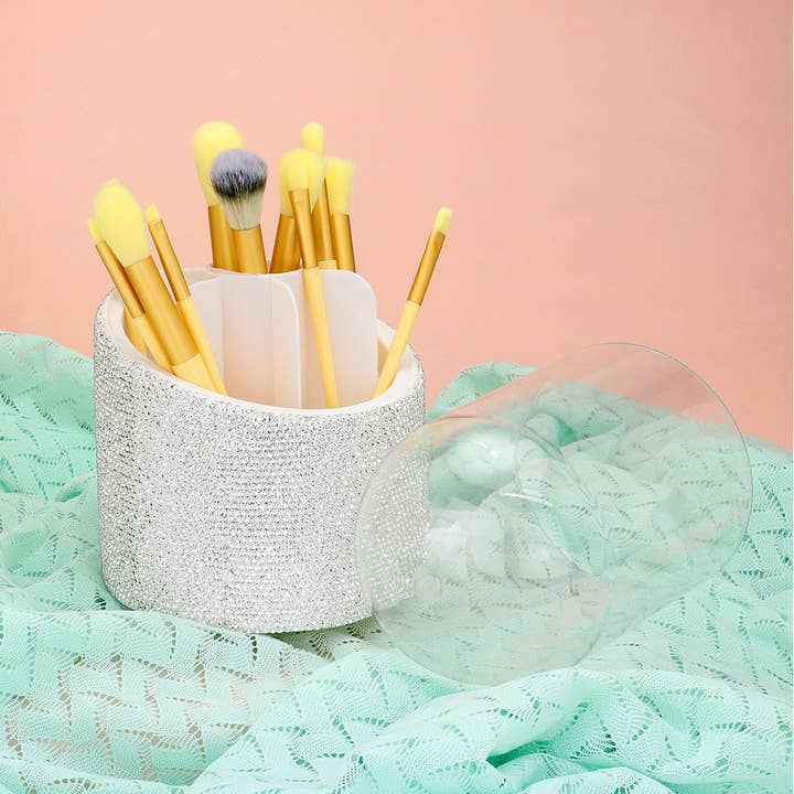 Sensibling Corp. – conjunto de escovas de maquilhagem por atacado – Conjunto de Pincéis de Maquilhagem Brilhantes - 13 Peças5