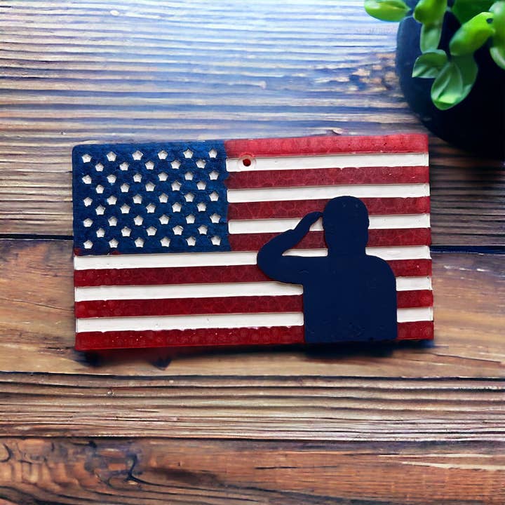 Bug and Bean Freshies - Wholesale Car Freshener - Unisex - Soldier Salute Freshie