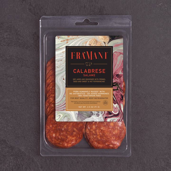 Calabrese Salami (Sliced) - 2.5 oz for wholesale by Fra' Mani