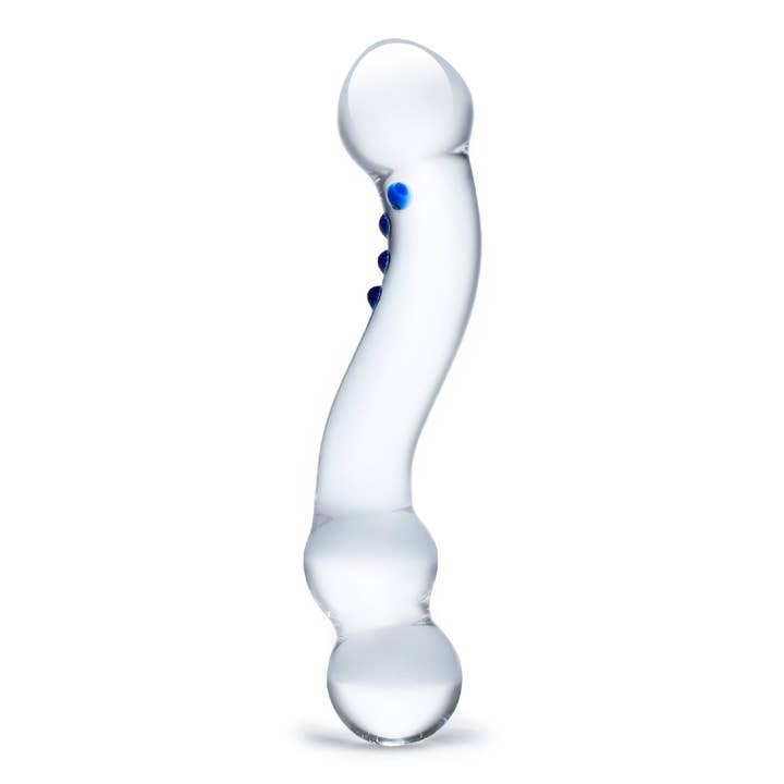 Lux Fetish Store – wholesale Sex toy – 6" Curved G-spot Glass Dildo