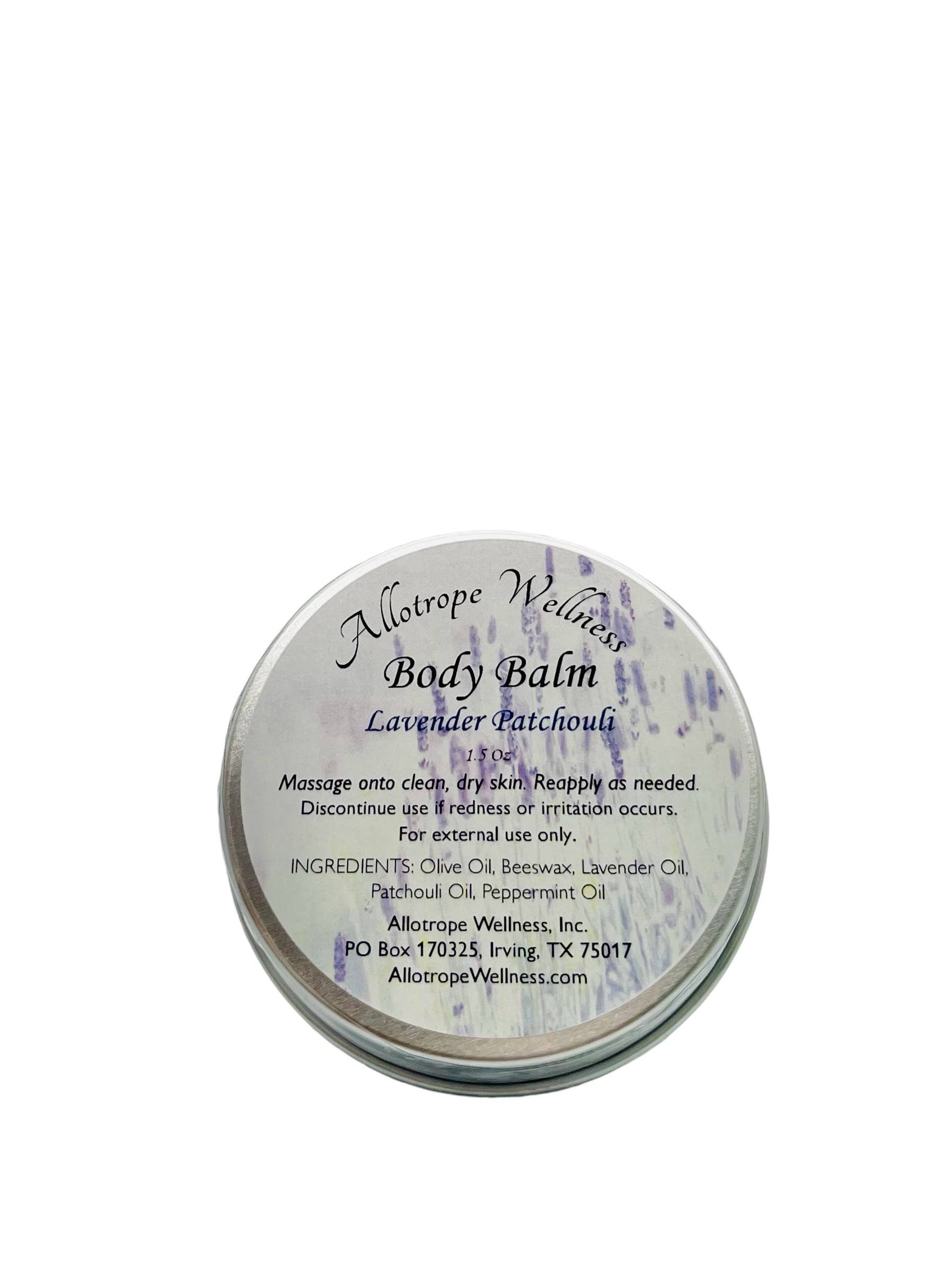 Allotrope Wellness, Inc. - Wholesale Body Balm/Butter - Body Balm, Lavender Patchouli, Natural Salve2