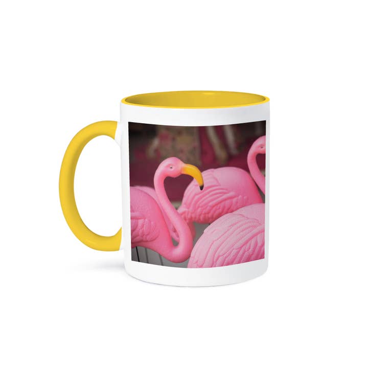 3dRose - Wholesale Coffee Mug - 3dRose, Plastic pink flamingos, Charleston, South Carolina. USA, Mug
