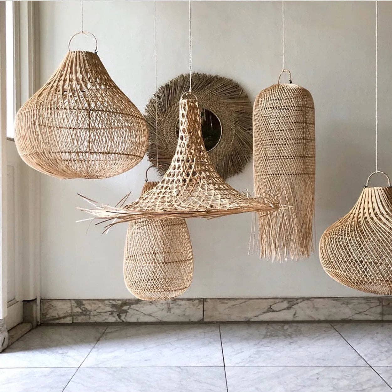 Bazar Bizar Living - Wholesale Chandelier/Hanging Light - The Mykonos Pendant - Natural - L4