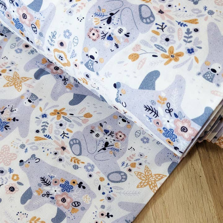 Cousu Bio - Wholesale Fabric - Organic Poplin Fabric · Ice Floe · 100% Organic Cotton