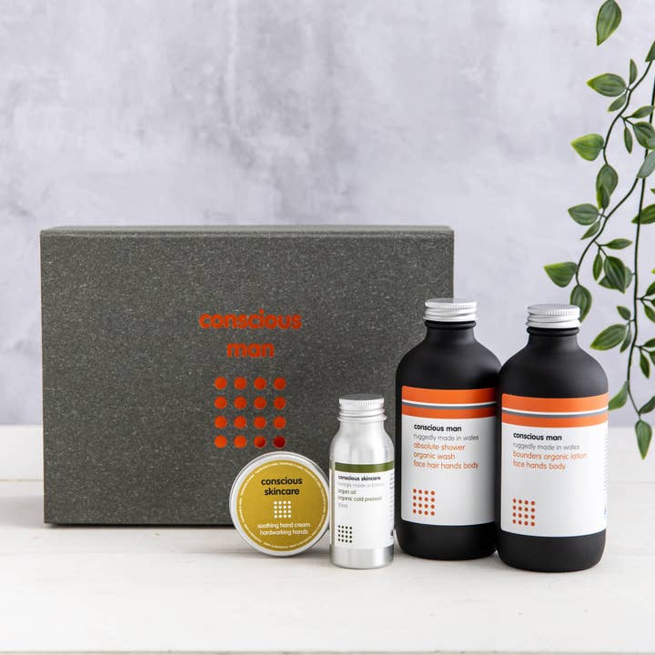 Conscious Skincare – wholesale Bad- och kroppsvårdsset – Herr – Mäns hudvård presentuppsättning - lyxig kroppssamling