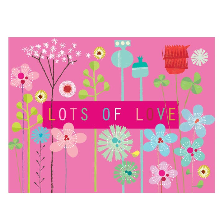 TW510 Mini carte florale Lots Of Love pour la vente par Kali Stileman Publishing