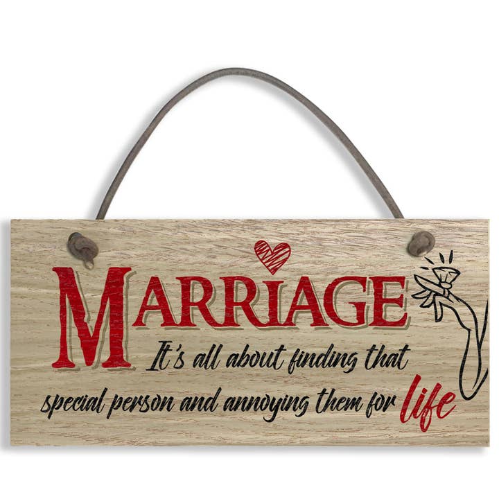 Close to the Bone Greeting Cards and Gifts – wholesale Sign – #824 Marriage