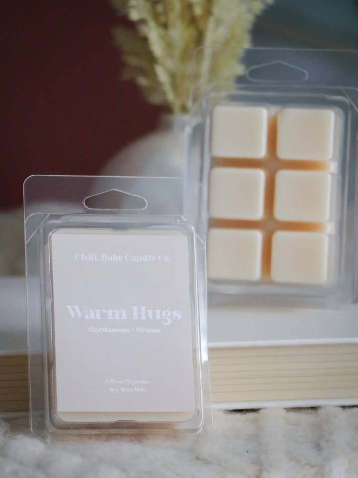 Warm Hugs Wax Melt | Cream + Cardamom for wholesale by Chill, Babe Candle Co