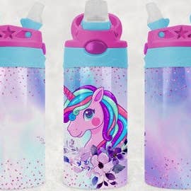 Gobelet licorne pastel pour enfants ou gobelet pour la vente par Twisted T Creations