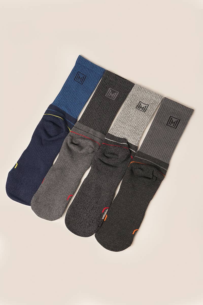 M  Men's 5 Pairs Hiking Outdoor Trail Running Trekking Socks for wholesale on Faire1