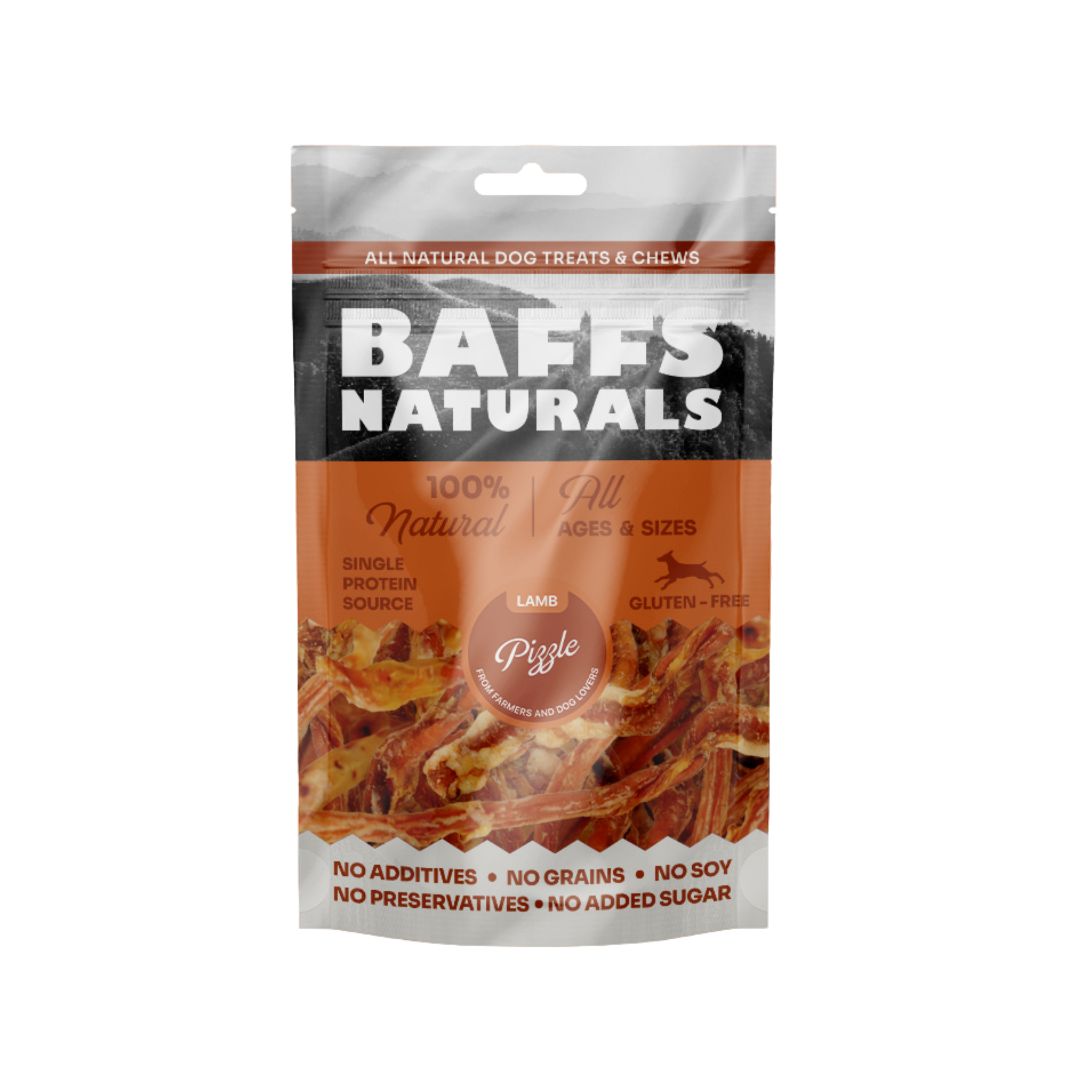 Alamo Pet Experts - Wholesale Pet Treats - Dog - BFS Lamb Pizzle 8oz0