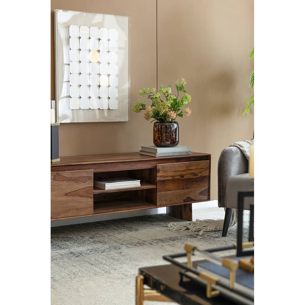 A&B Home Group Inc. - Wholesale Vase - 7.9x7.9" Amber Leopard Glass Vase7