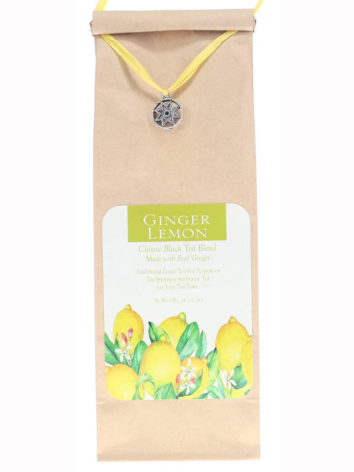 Ingefära Citron Svart Te, Lösvikt, Naturlig Förpackning, 100 g för wholesale av Cascade Teas & Botanicals