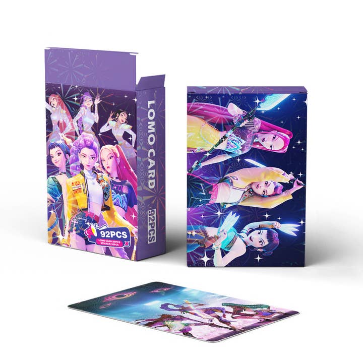 Demon Hunters KDH K-pop inspired 60PCS LOMO Card&32PCS Stickers set for wholesale on Faire3
