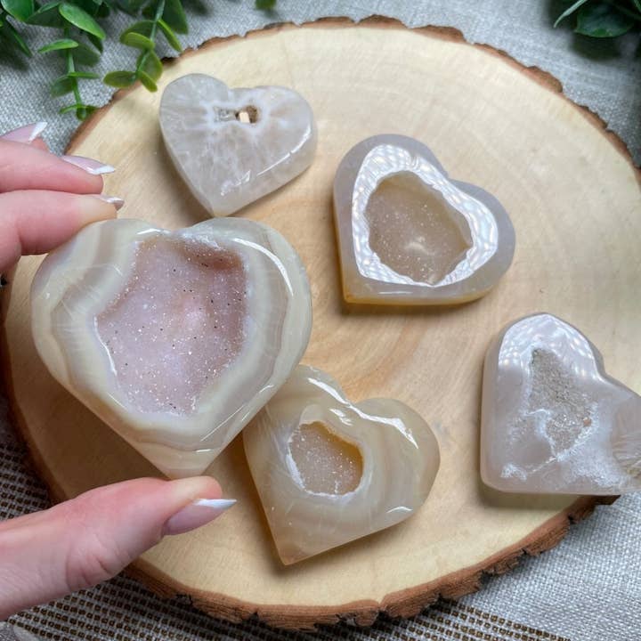 Copper Ashes - Wholesale Spiritual Stone/Crystal - Druzy Agate Heart5