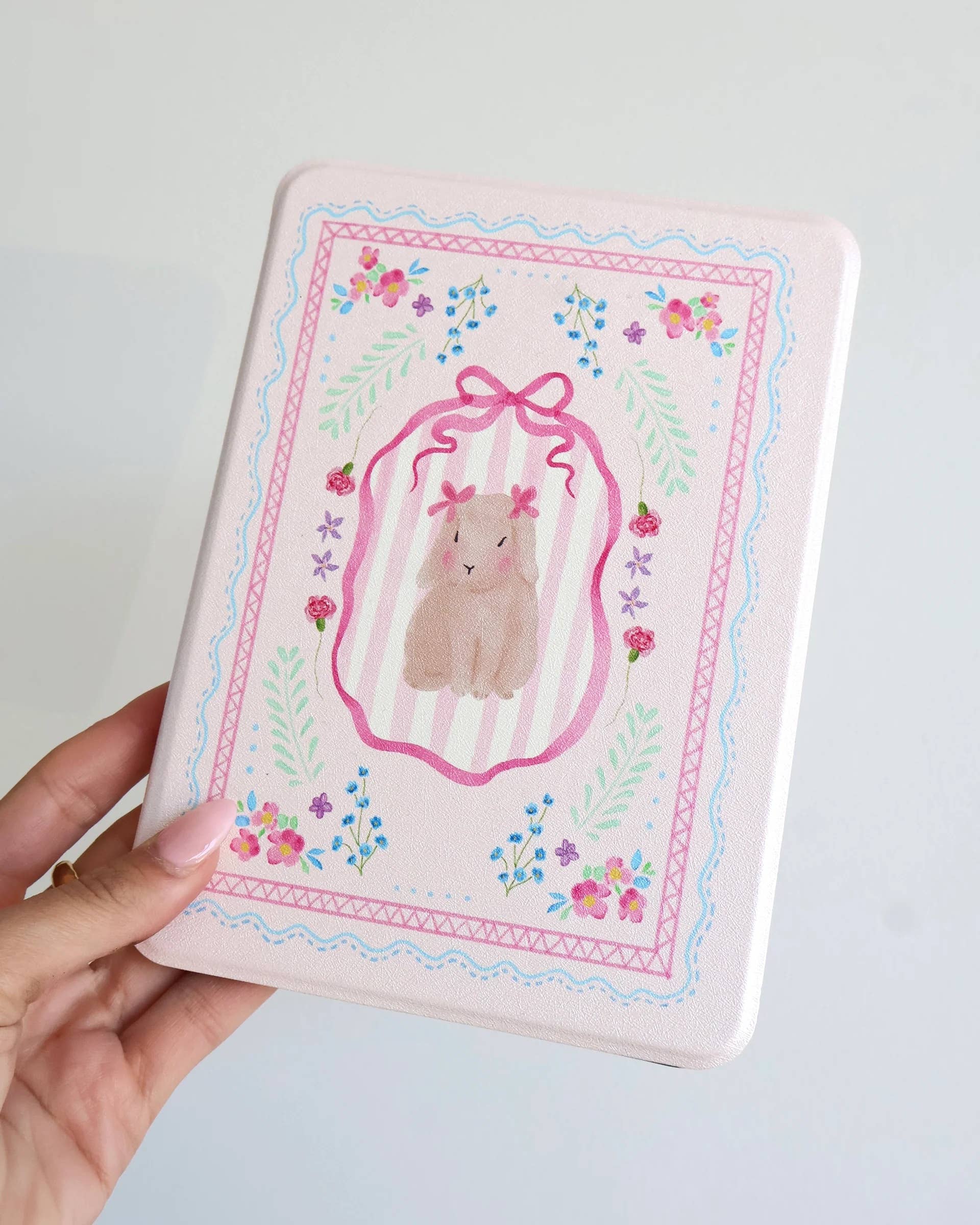 Books With Jess - Wholesale Book Cover - Hand Drawn Bunny Kindle Case 0