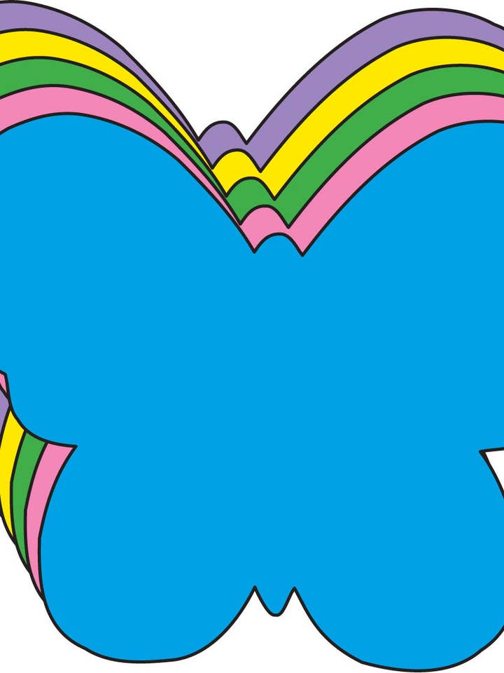 Découpes créatives de couleurs assorties de papillons - 5,5 » pour la vente par Creative Shapes Etc.