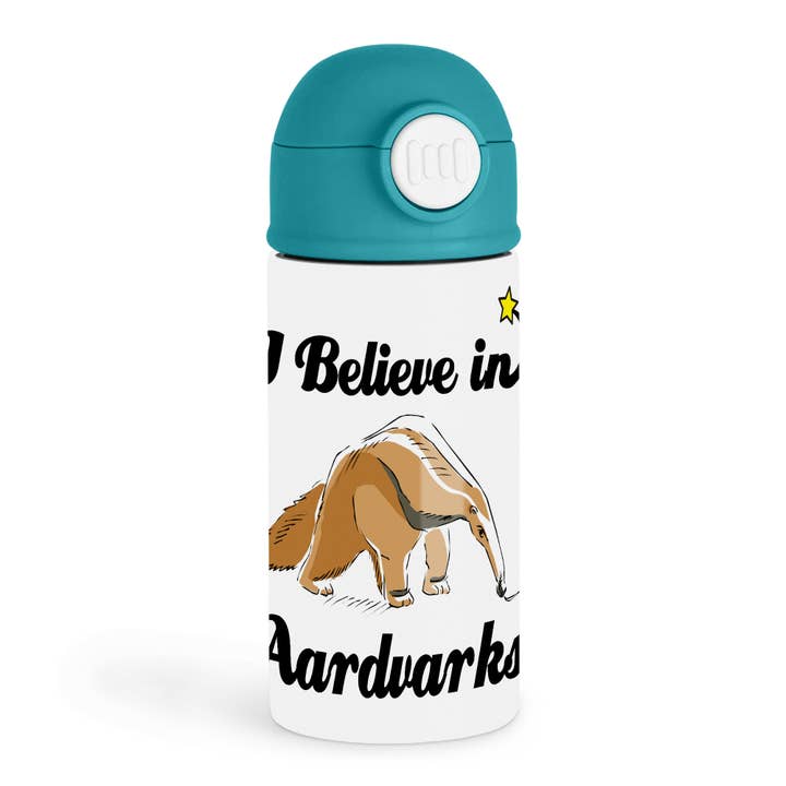 3dRose - Wholesale Water Bottle - 3dRose, I Believe In Aardvarks, Kids Water Bottle