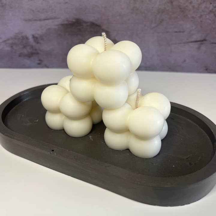 Vela en forma de cubo de burbujas pequeñas | Vela en forma de cubo de burbujas pequeñas para venta al por mayor de Lymeliteco