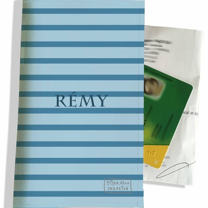 Gepersonaliseerde marineblauwgrijze recepthouder voor wholesale door BISTRAKOO