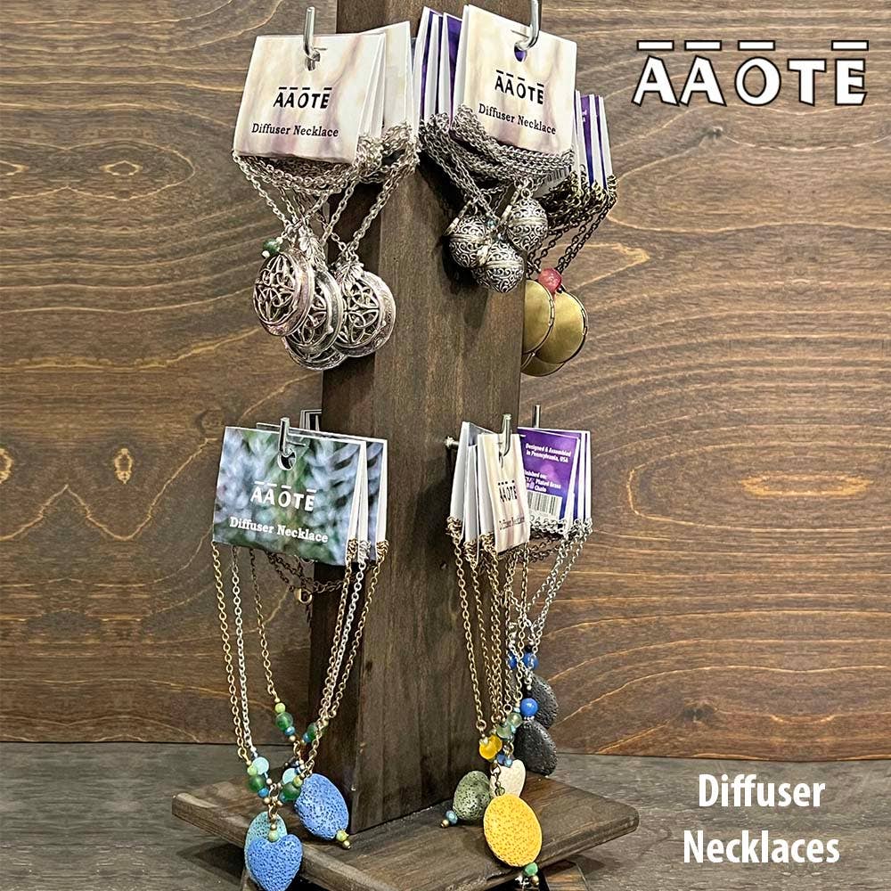AAOTE - Wholesale Aromatherapy Necklace - Aromatherapy Locket Essential Oil Diffuser Necklaces on Beaded Chain 17