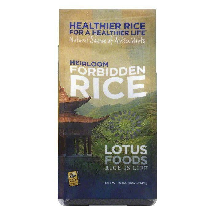 Lotus Foods Riz Noir Interdit, 15 OZ pour la vente par KeHE Distributors, LLC