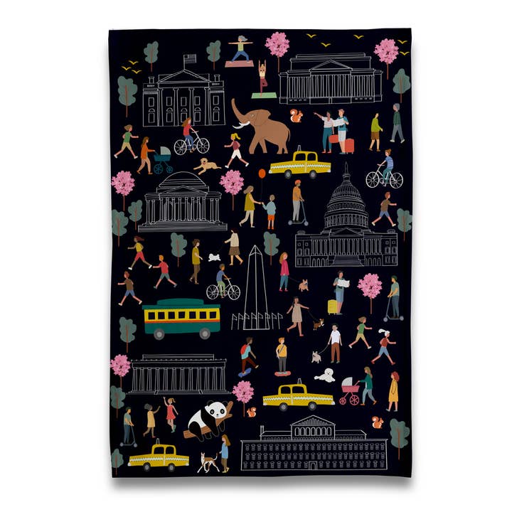 Torchon We Love Washington DC pour la vente par Naked Decor