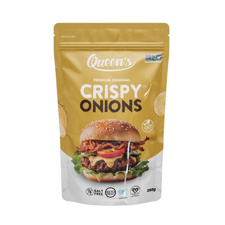 Queens Premium Crispy Onions for wholesale by Queens Premium