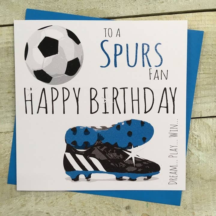Happy Birthday To A Spurs Fan (FFP1) for wholesale by White Cotton Cards