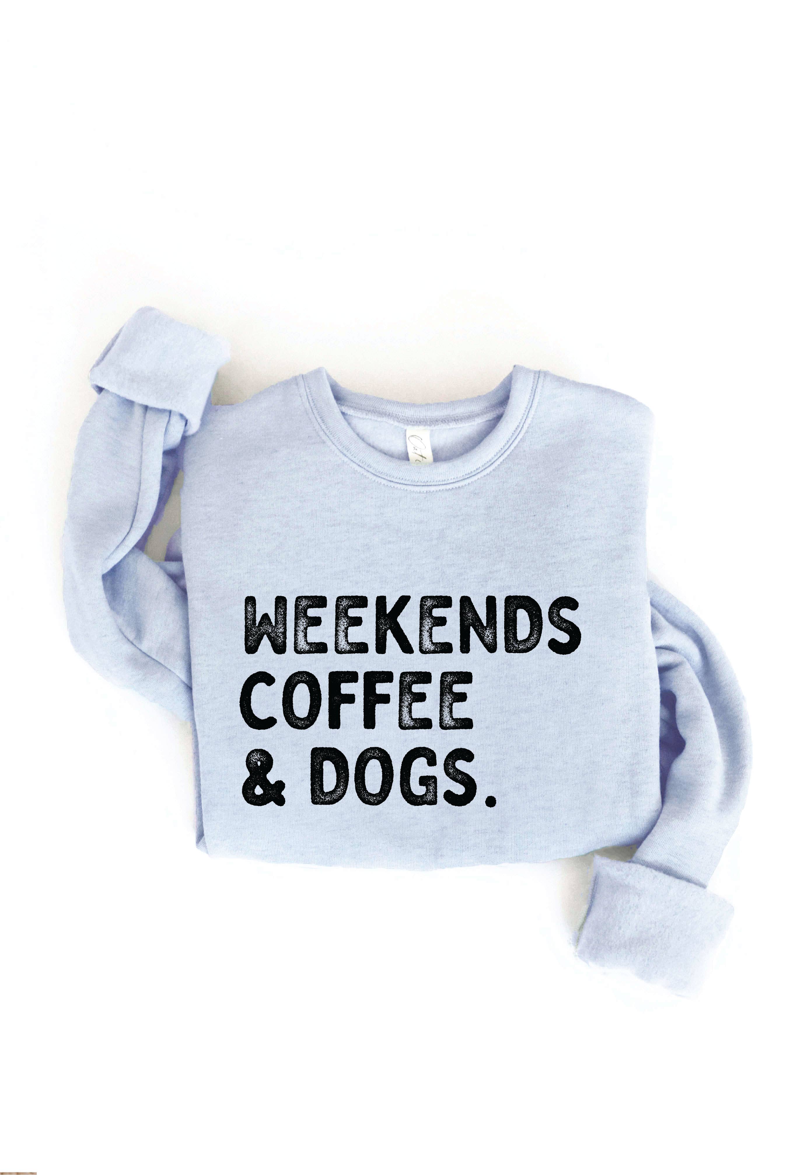 OAT COLLECTIVE - Venta al por mayor Sudadera estampada - Mujer - Sudadera estampada WEEKENDS COFFEE AND DOGS7
