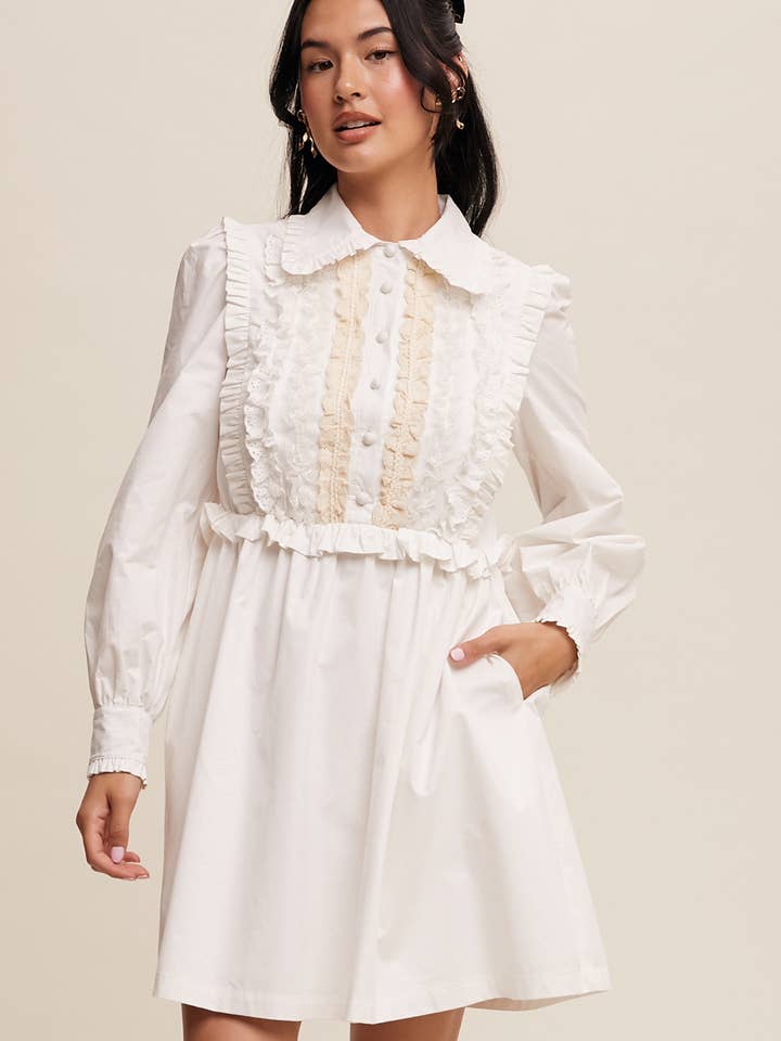 Floral Ruffle Mini Dress for wholesale by Listicle