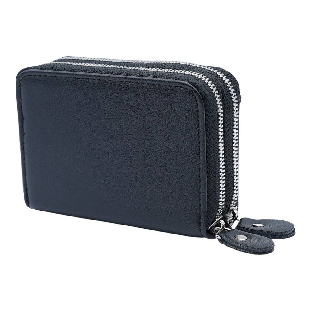 American Leather Goods - Wholesale Wallet - Women's - Leather Credit Card Holder with Zipper, Wallet for Women0