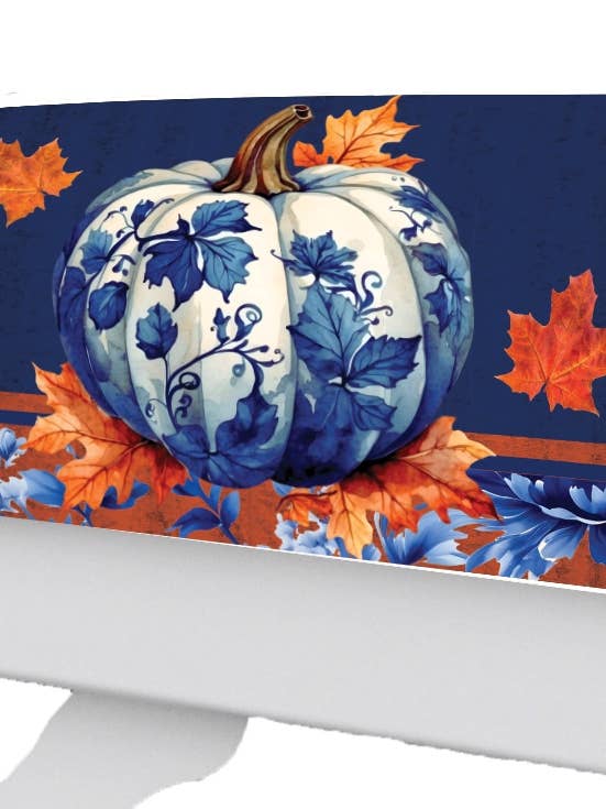 Large Mailbox Makeover-Chinoiserie Pumpkin for wholesale by Custom Decor