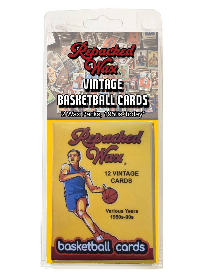 Repacked Wax Basketball Cards Wax Pack 2-Pack Hanger for wholesale by Repacked Wax