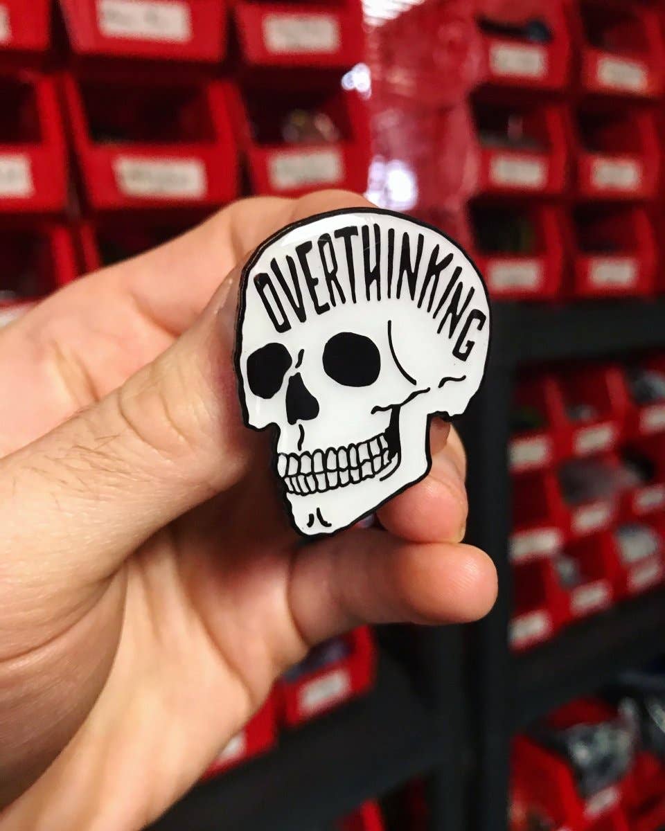 Pretty Bad Co - Wholesale Lapel Pin/Button - Overthinking Pin2