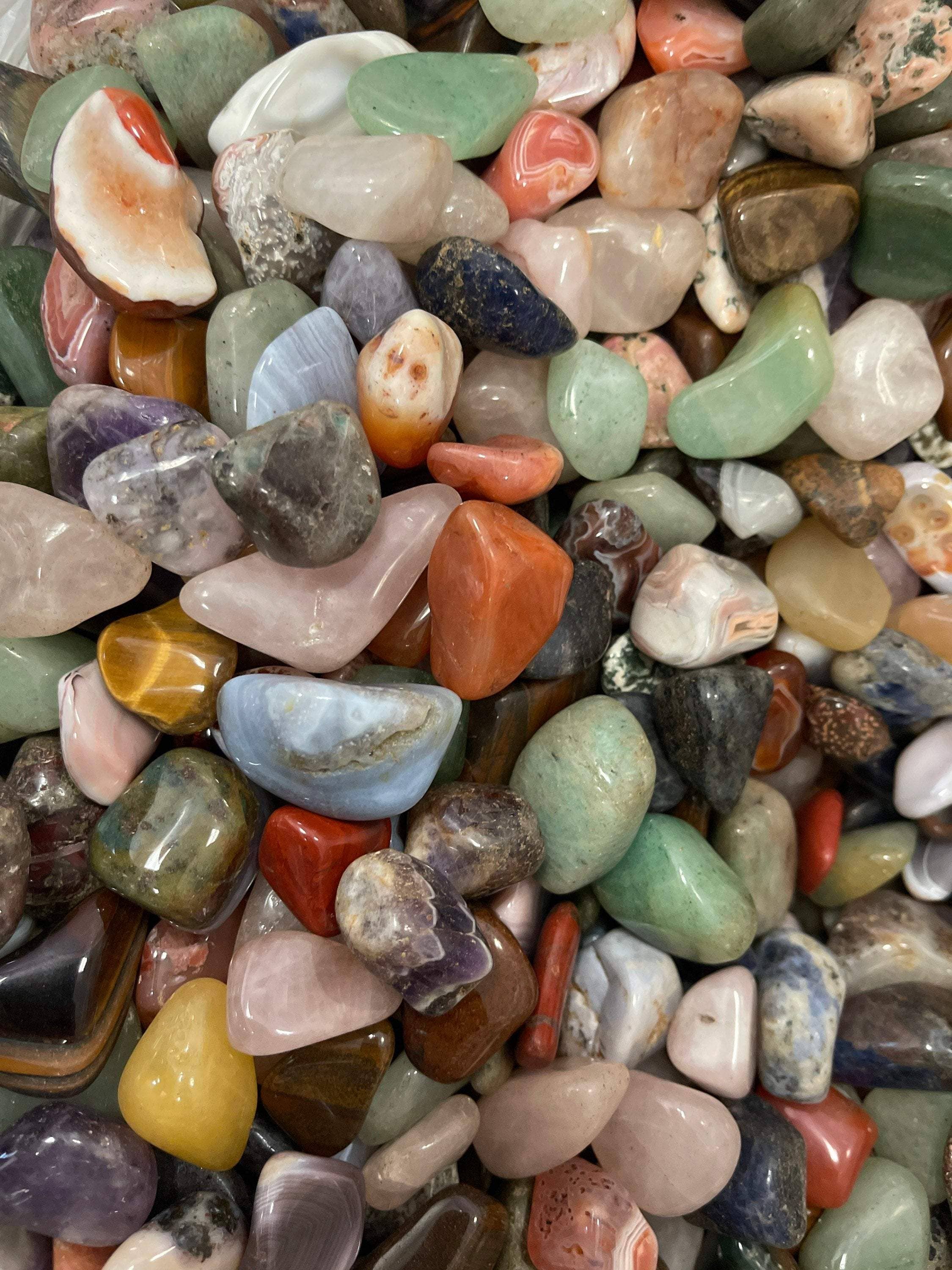 Mixed Tumblestones 75 grams Healing Crystals Little Bag of Healing Crystal Grids 