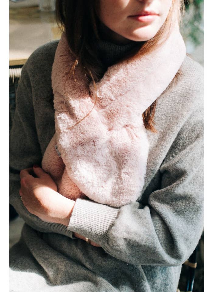 Gaëlle Scarf In Very Soft Faux Fur for wholesale by ALINE